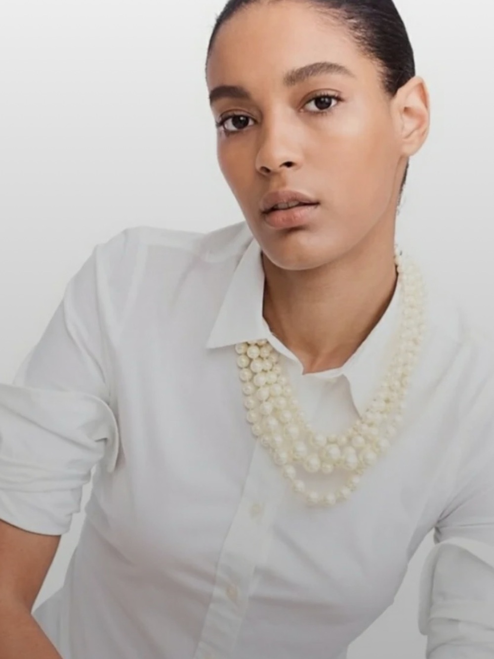 NEW J. Crew Pearl twisted hammock necklace